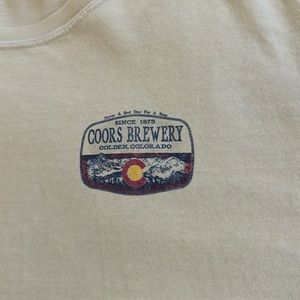 Yellow Coors Banquet T Shirt Size XLagre